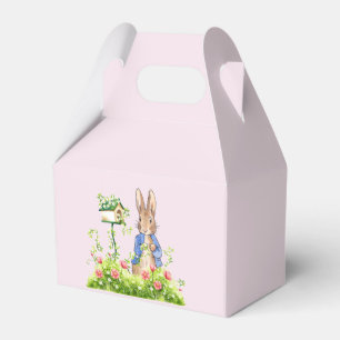 Classic bunny rabbit blue jacket favor boxes