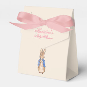 Classic bunny rabbit blue jacket favor boxes