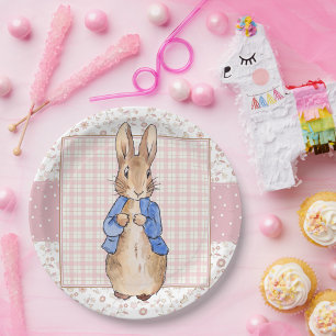 Classic Bunny Rabbit blue jacket Paper Plates