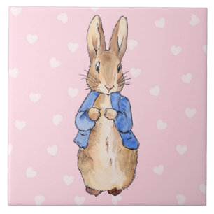 Classic bunny rabbit ceramic tile