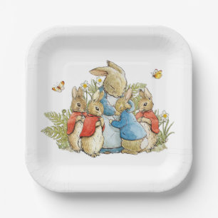 Classic Bunny Rabbit family Paper Plates