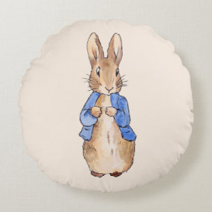 Classic bunny rabbit round pillow