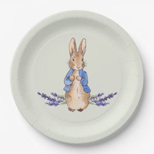 Classic bunny rabbit with lavender  paper plates