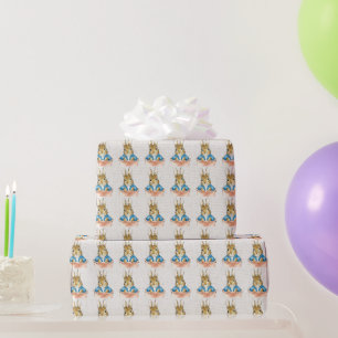 Classic bunny Sitting in Pot Plant Wrapping Paper