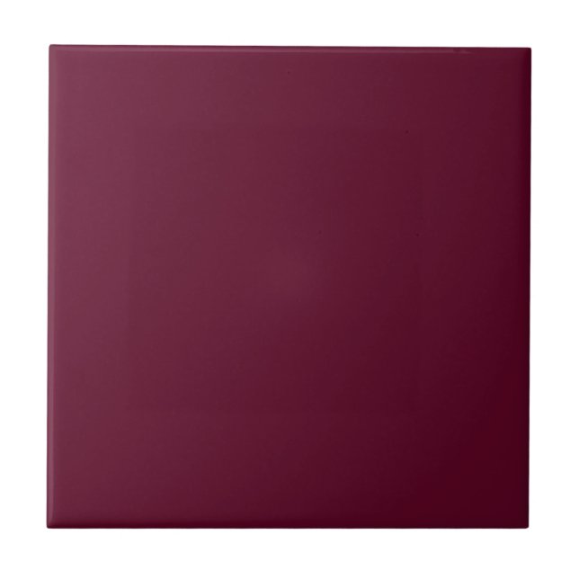 Classic Burgundy | #800020 Traditional, deep wine  Ceramic Tile (Front)