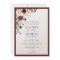 Classic Burgundy Blush Floral Watercolor Script
