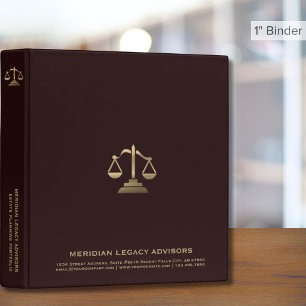 Classic Burgundy Estate Planning Trust Documents 3 Ring Binder