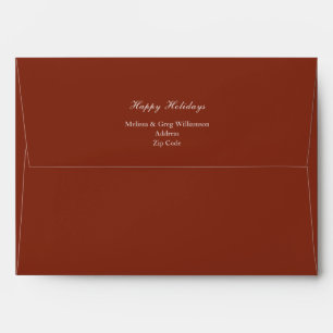 Classic Burgundy Holiday Envelope
