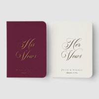 Classic Burgundy Ivory Calligraphy Wedding