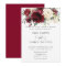 Classic Burgundy Ivory Floral Wedding
