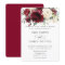 Classic Burgundy Ivory Floral Wedding