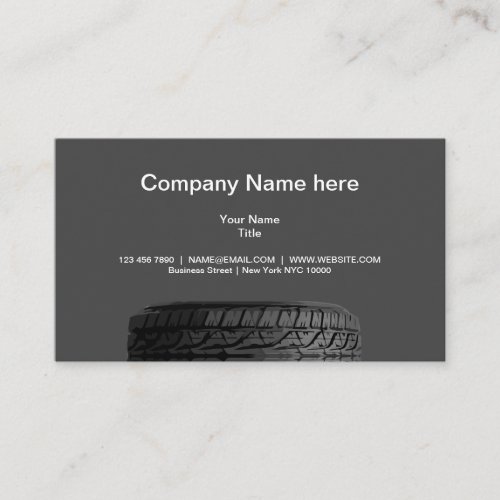 Classic Business Card For Automotive Services