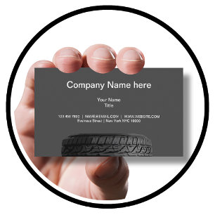 Classic Business Card For Automotive Services