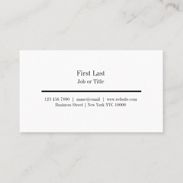 Classic Business Professional Business Cards (Front)