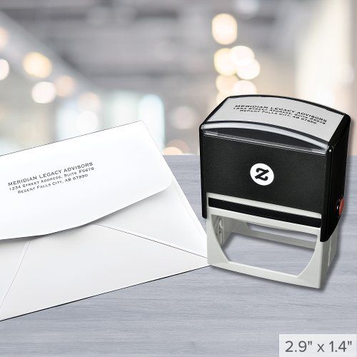 Classic Business Return Address Self_inking Stamp