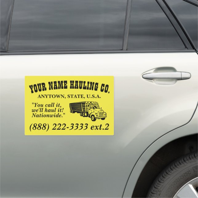 Classic Business Sign Vehicle Magnet (In Situ)