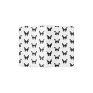 Classic Butterflies Pattern Retro Butterfly Art Passport Holder