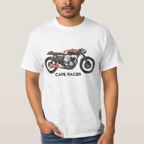 Classic Cafe Racer Motorcycle T_Shirt