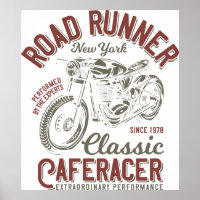 vintage cafe racer posters