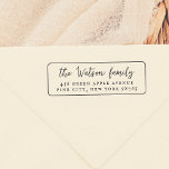 Classic Caligraphy Family Framed Return Address Rubber Stamp<br><div class="desc">A simple return address stamp, with a classic frame. Your family name appears in a rustic-style script with your custom return address or contact details below. All of the text is editable with Zazzle's easy-to-use customization tool. This is the wooden rubber stamp - choose the handle and ink pad options...</div>