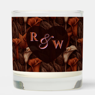 Classic Calla Lilies Flower Rustic Wedding Scented Candle