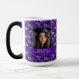 Classic Calla Lilies Pattern Congrat Graduate Color Morph Mug