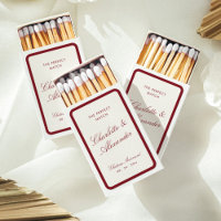 Classic Calligraphy Deep Red Old Money Wedding