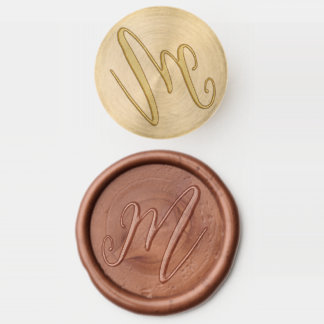 Classic Calligraphy Monogram Wedding Wax Seal Stamp