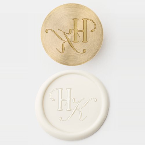 Classic Calligraphy Monogram Wedding Wax Seal Stamp