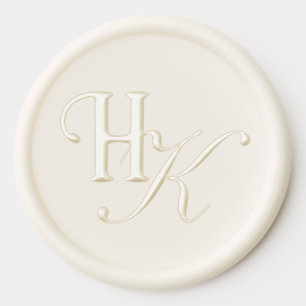 Classic Calligraphy Monogram Wedding Wax Seal Sticker