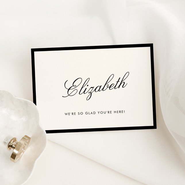 Classic Calligraphy Old Money Place Card (Creator Uploaded)