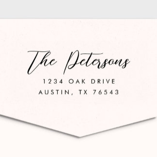 Classic Calligraphy Return Address Self-inking Stamp