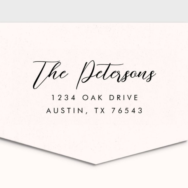 Classic Calligraphy Return Address Self-inking Stamp (Creator Uploaded)