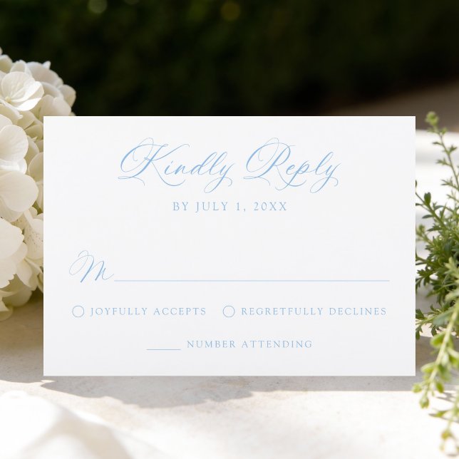 Classic Calligraphy Wedding Letterpress RSVP Cards (Creator Uploaded)