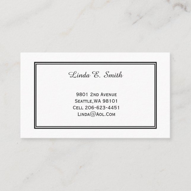 Classic Calling Card (Front)