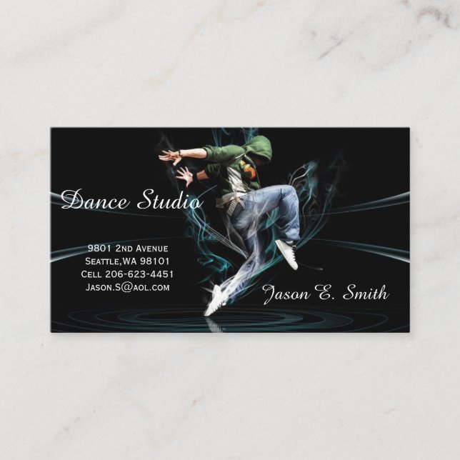 Classic Calling Card-Dance Studio Sample (Front)