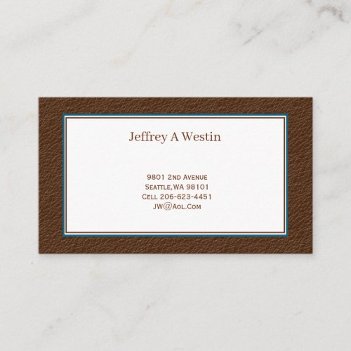 Classic Calling Card Leather Look