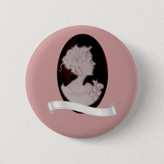 Classic Cameo (Rose) Button (Front)