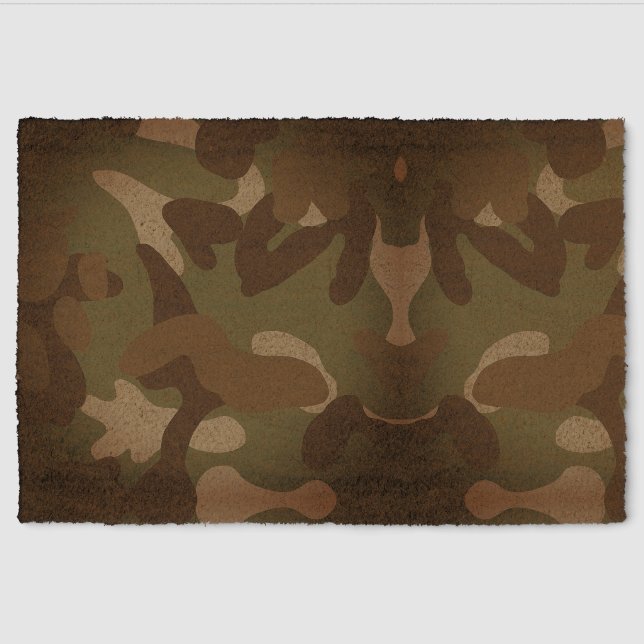 Classic Camo Pattern Fiber Doormat (Front)