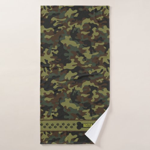 Classic Camouflage Dry Me Off Dog Bath Towel