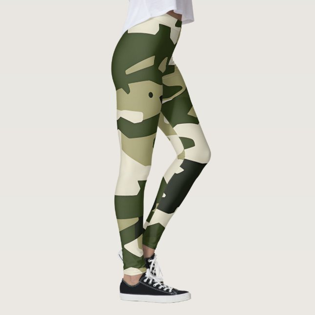 Classic Camouflage Leggings - Camo Pattern (Right)