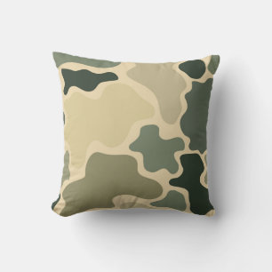 Classic Camouflage Pattern Throw Pillow