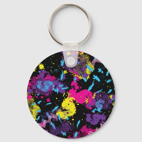 Classic Camouflage Seamless Vintage Pattern Keychain