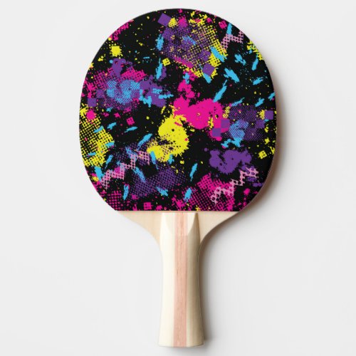 Classic Camouflage Seamless Vintage Pattern Ping Pong Paddle