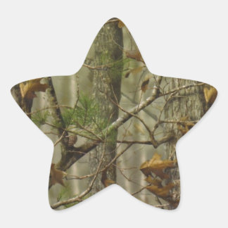 Classic Camouflage Star Sticker