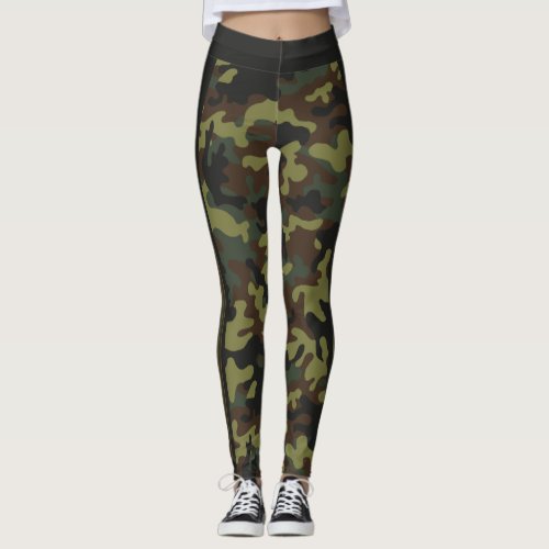 Classic Camouflage Tried and True Striped Leggings