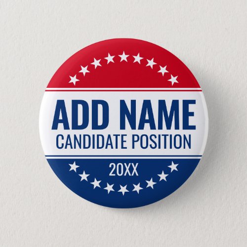 Classic Campaign Design Stars Custom Name Position Button