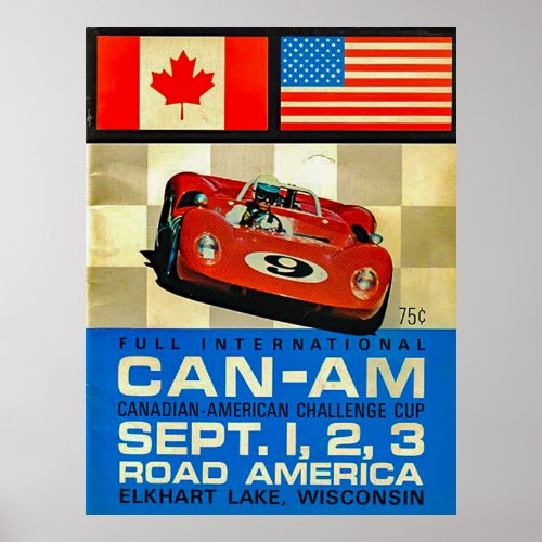 Classic Can_Am Racing Poster