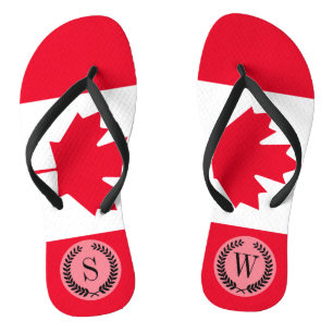 Classic Canada Flag Flip Flops