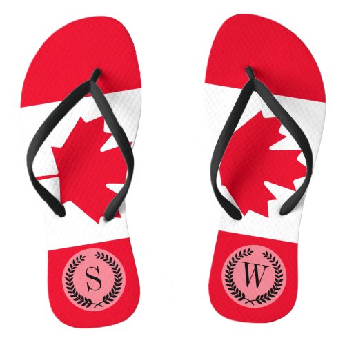 Classic Canada Flag Flip Flops
